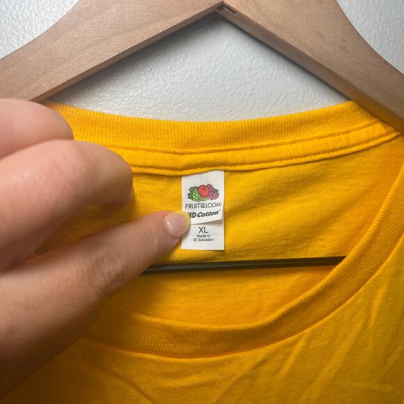 Fruit of the Loom Indiana Pacers 2024 NBA Playoffs T-shirt Gold Size X-Large - Picture 4 of 4